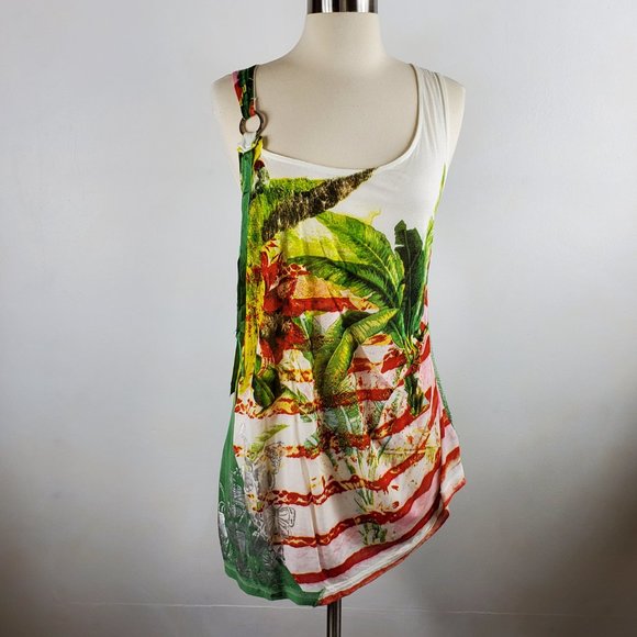 DESIGUAL Print Tank Top M EUC - Picture 1 of 6
